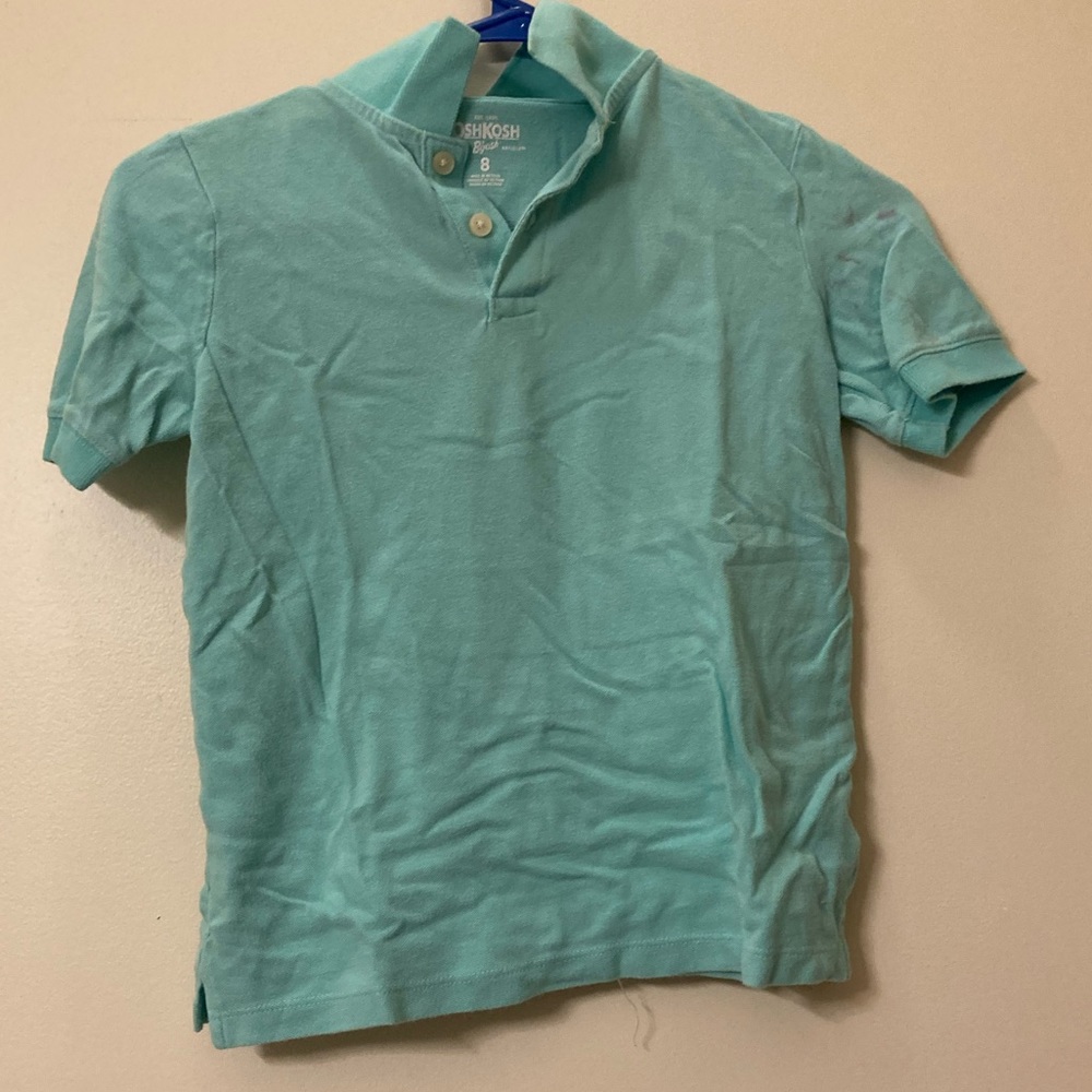 Boys Blue Polo Shirt Short Sleeve